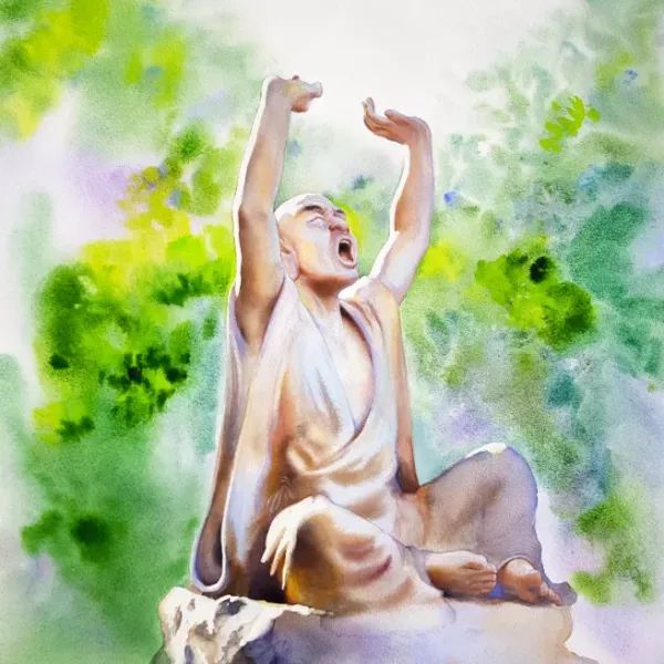 《十八羅漢護法朝聖圖卷》李鐸老師親繪 長卷原作 / 典藏級微噴